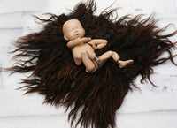 Gorgeous long locks hand felted layers in brown (listing #3)