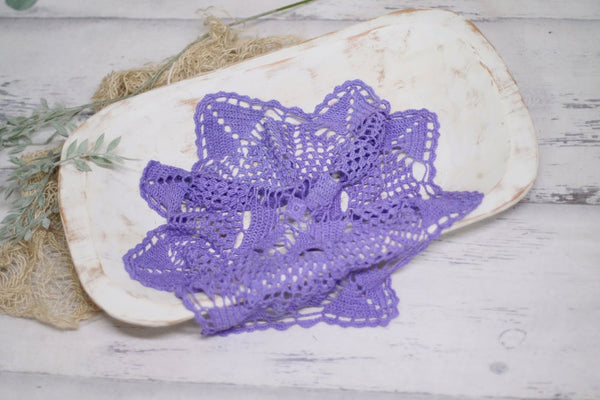 Lilac vintage crochet layer