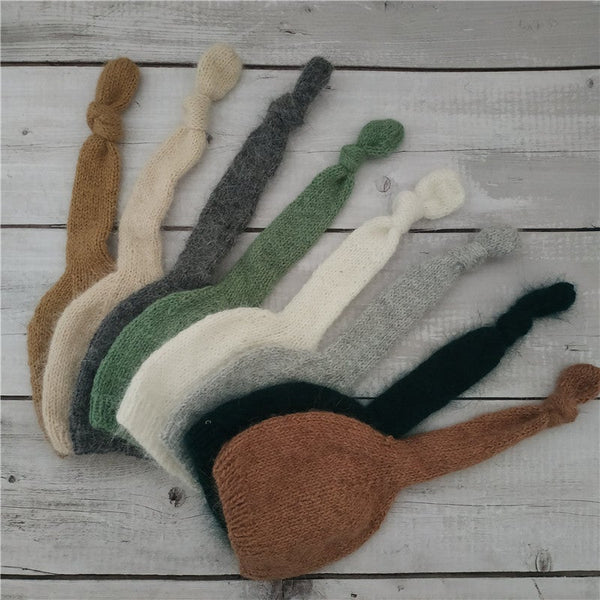 newborn knotted knit hats